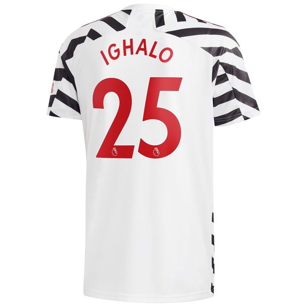 Camiseta Manchester United NO.25 Ighalo 3ª Kit 2020 2021 Blanco